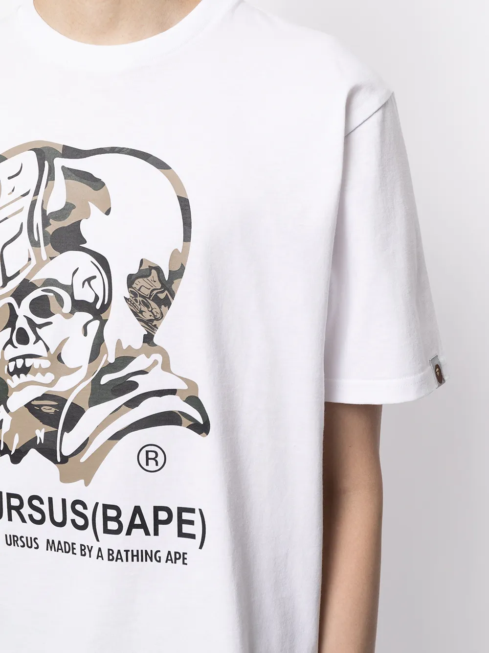 фото A bathing ape® футболка с графичным принтом