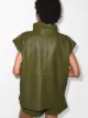 Frankie Shop Oversized-Weste mit kurzem Reißverschluss