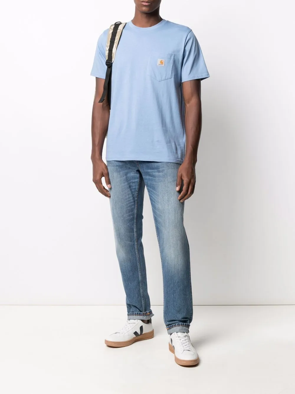 фото Carhartt wip футболка с нагрудным карманом