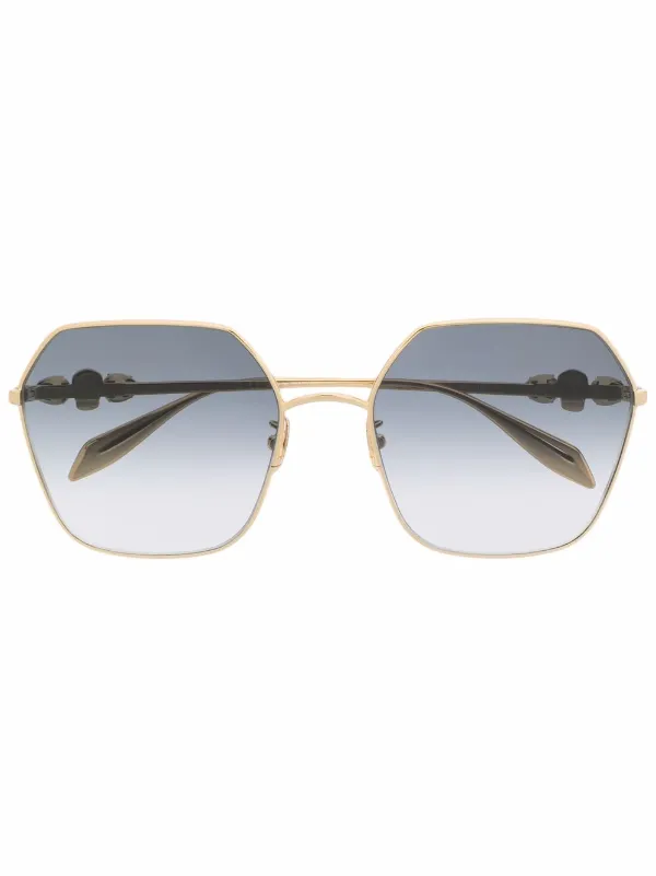 Lentes de sol con armazón hexagonal Alexander McQueen Eyewear - Compra  online - Envío express, devolución gratuita y pago seguro