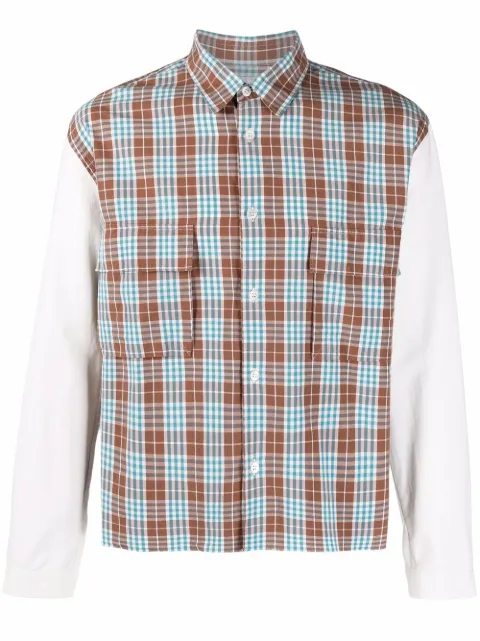 Comme Des Garçons Pre-Owned camisa con motivo de cuadros 1990