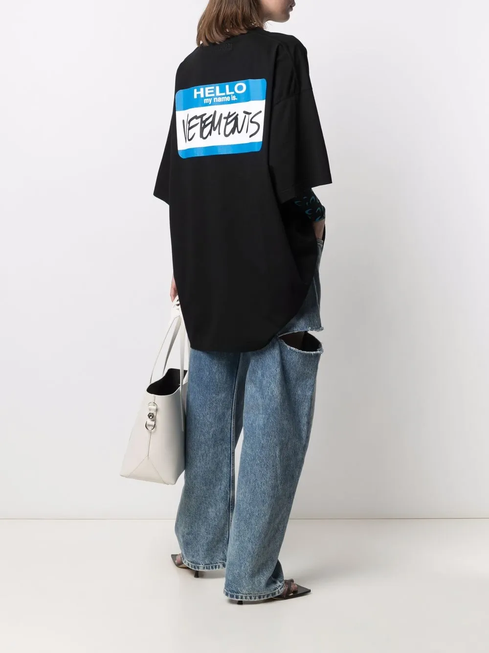 фото Vetements футболка с графичным принтом