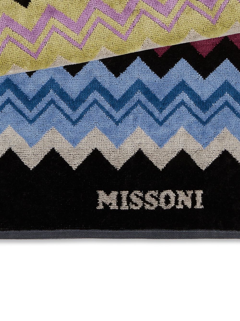 фото Missoni home пляжное полотенце с узором зигзаг