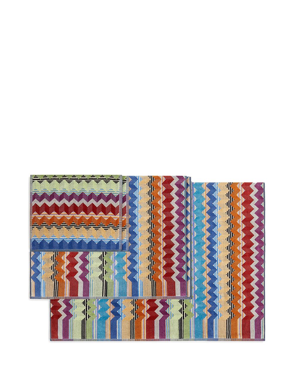 фото Missoni home набор из пяти полотенец с узором зигзаг