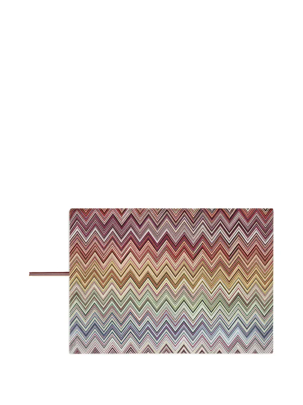 Missoni Home zigzag-print two-piece Placemat Set | Red