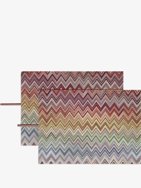 Missoni Home zigzag-print two-piece placemat set