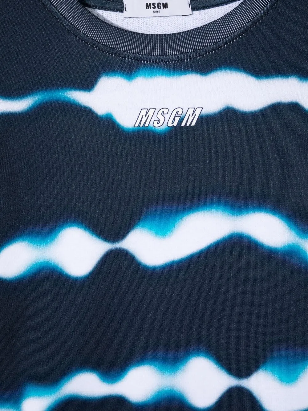 фото Msgm kids толстовка с принтом тай-дай