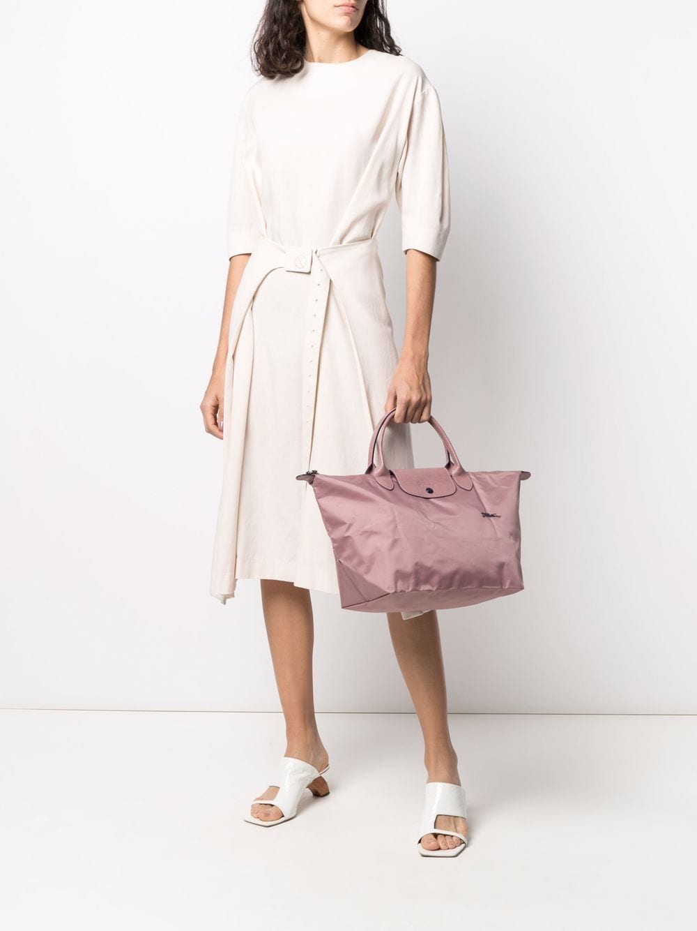 фото Longchamp сумка-тоут le pliage среднего размера