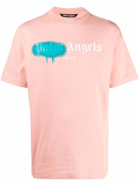 Palm Angels Spray Paint Logo T-shirt - Farfetch
