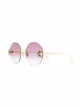 Image 2 of Alexander McQueen Eyewear round tinted sunglasses