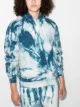 Image 2 of Come Back As A Flower tie-dye cotton hoodie