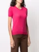 Roberto Collina merino short-sleeved knit top
