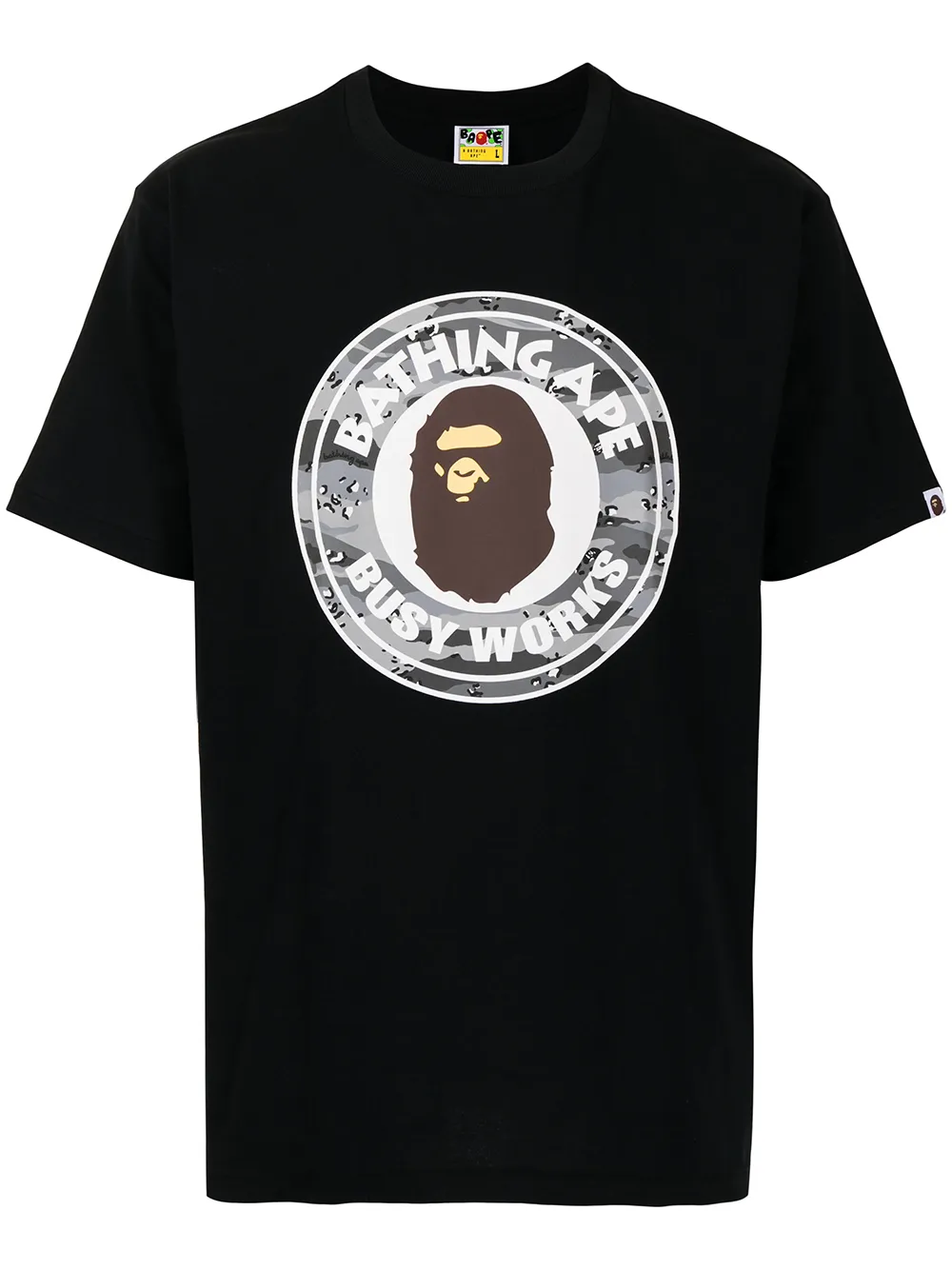 фото A bathing ape® футболка с графичным принтом