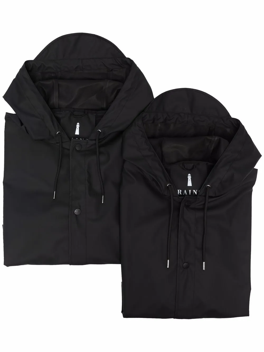 

Rains long waterproof raincoat - Black