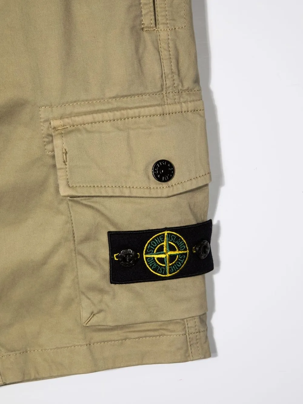 фото Stone island junior шорты карго с нашивкой-логотипом