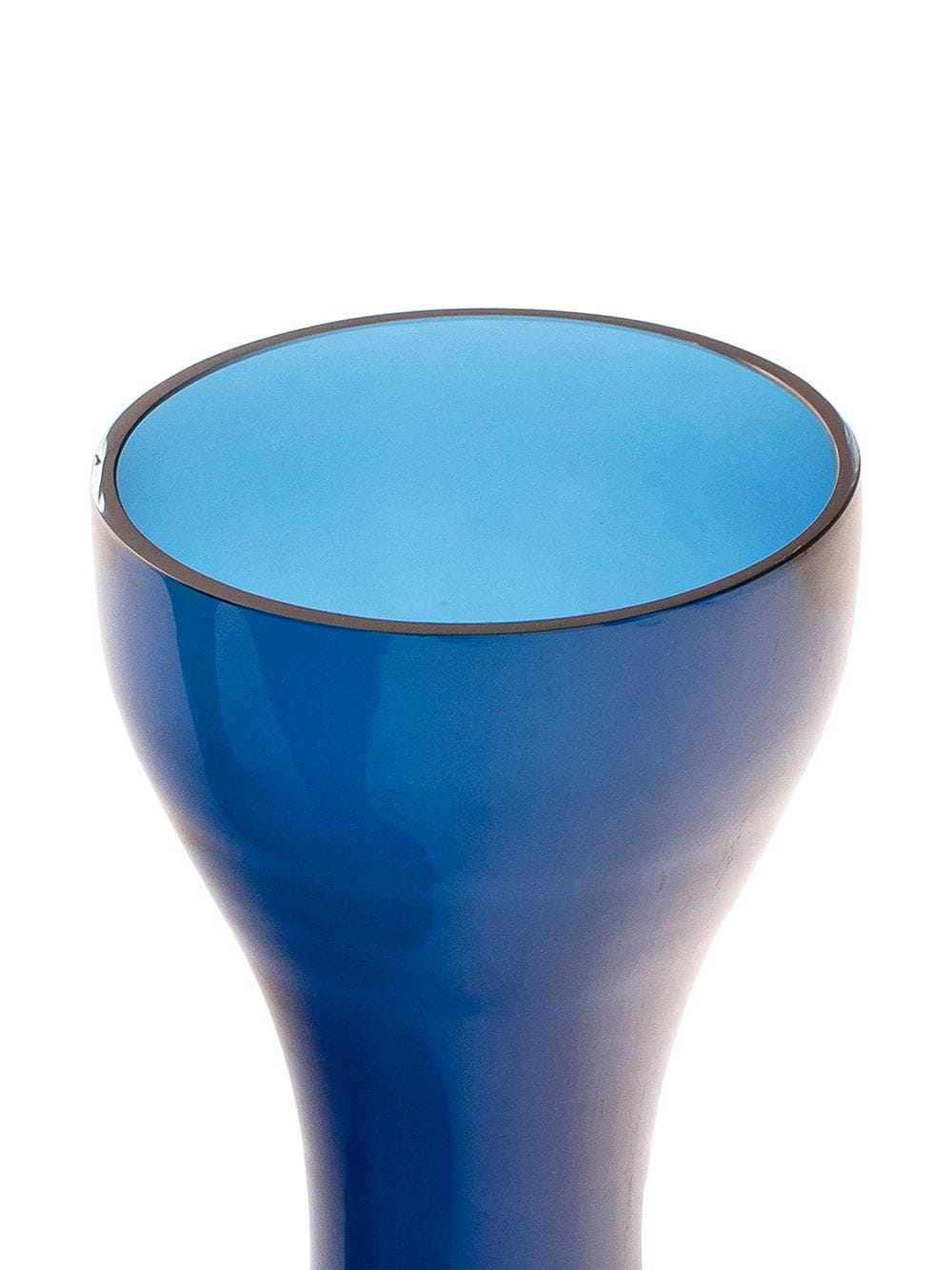 Shop Cappellini Newson Glass Vase In Blau