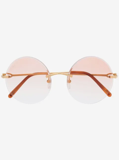 Cartier Eyewear C Décor round-frame sunglasses