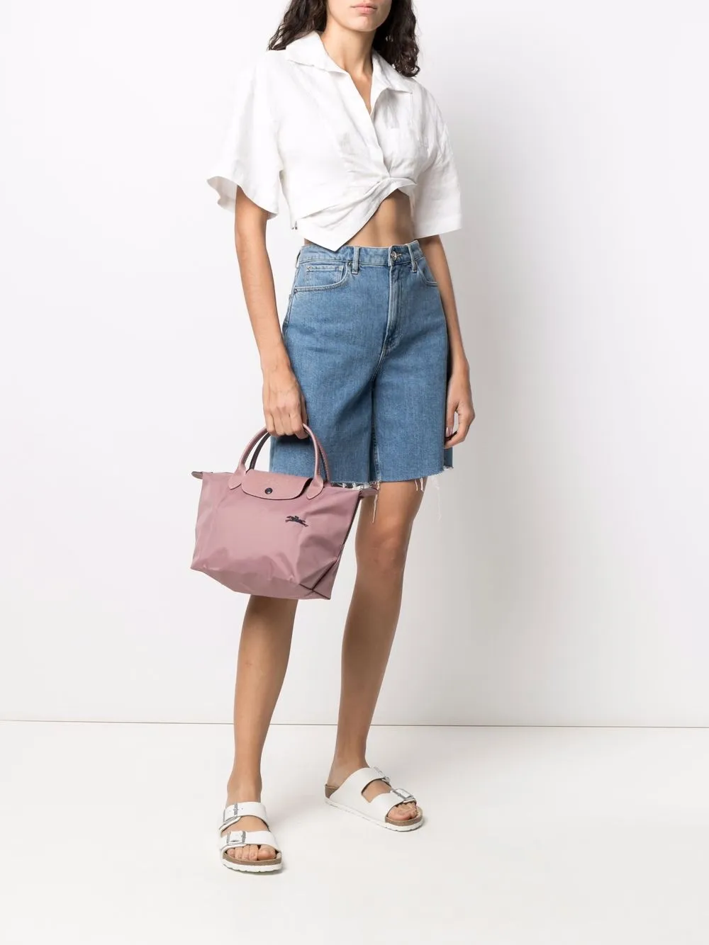 Longchamp Le Pliage kleine shopper - Roze