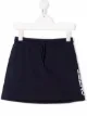 Image 1 of Kenzo Kids side logo-print A-line skirt