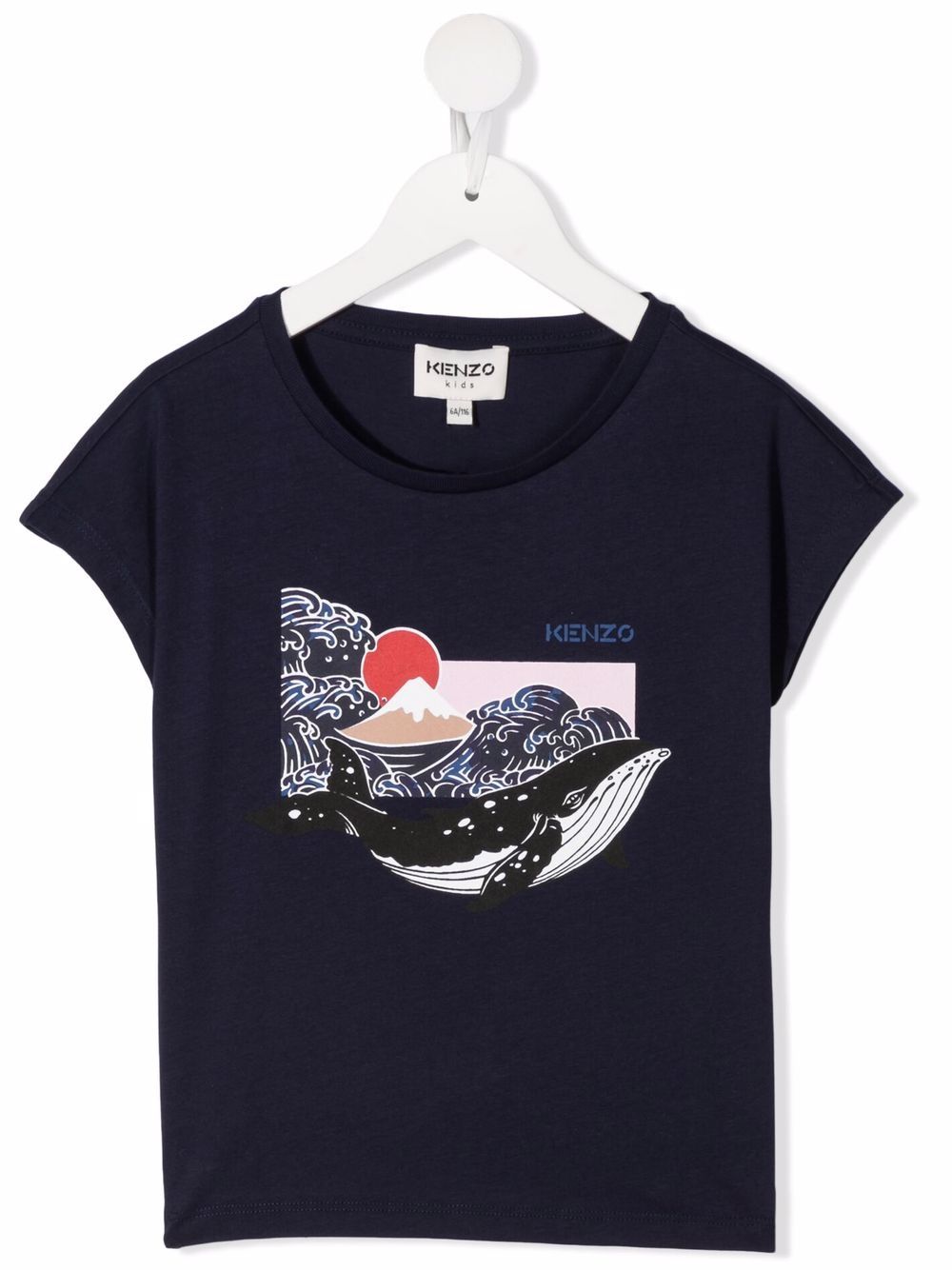 фото Kenzo kids футболка из органического хлопка с принтом