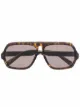 Image 1 of Givenchy Eyewear tortoiseshell aviator-frame sunglasses