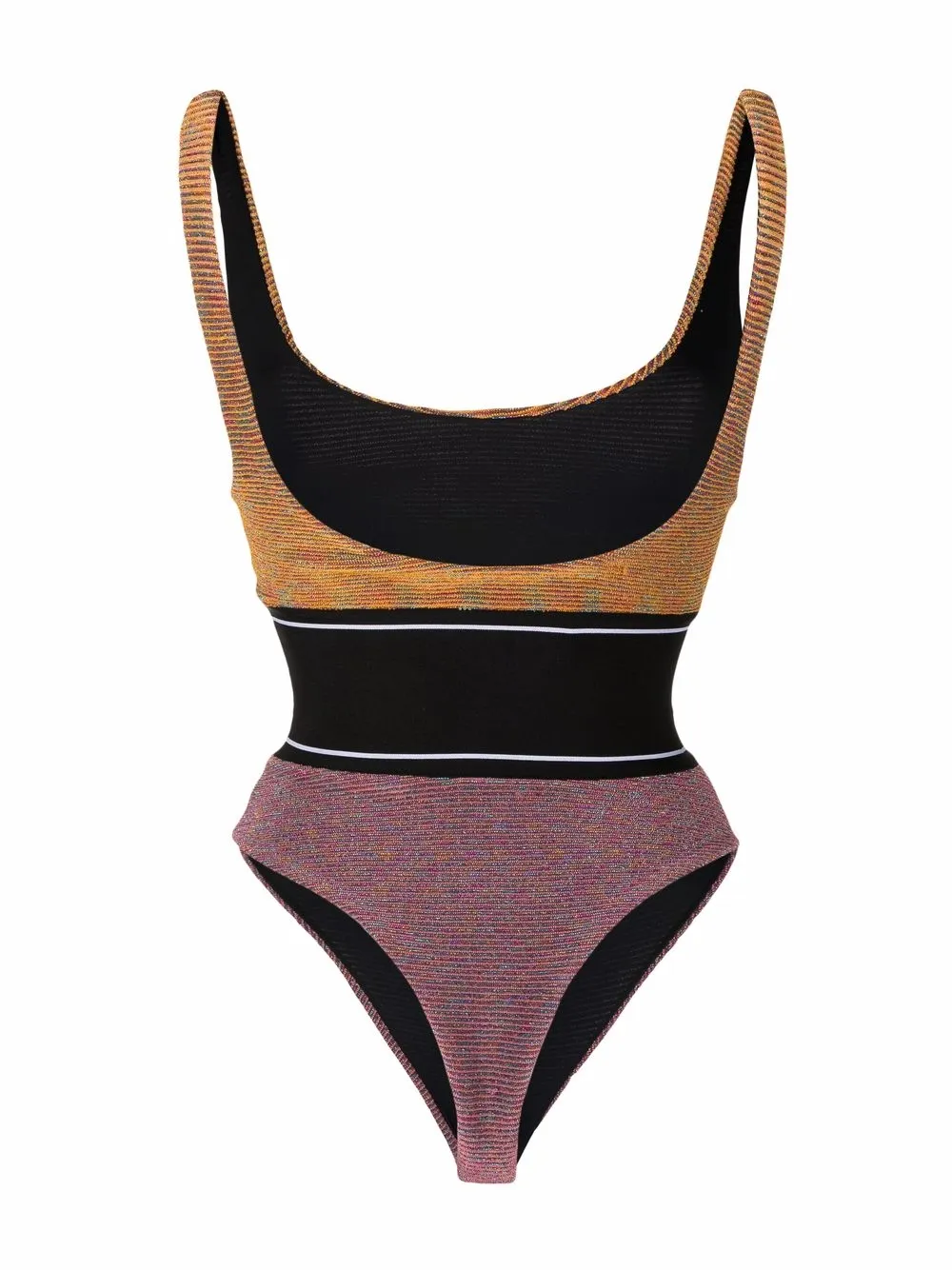 Image 2 of Palm Angels x Missoni lurex Heritage logo swimsuit