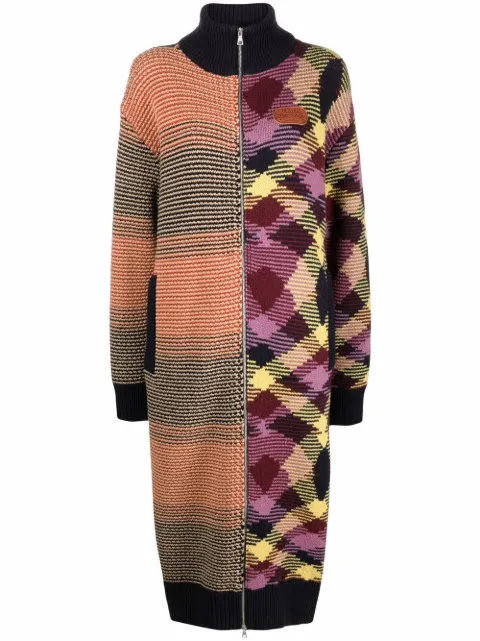 Palm Angels кардиган-пальто Melting Logo из коллаборации с Missoni
