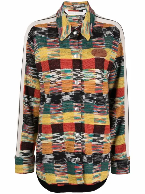 Palm Angels Camisa x Missoni de tricô com listras na lateral
