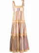 Image 1 of ZIMMERMANN stripe-print tiered maxi dress
