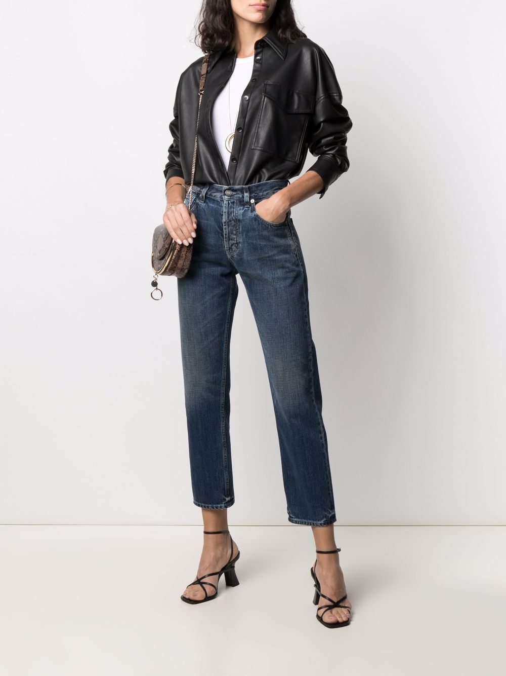 Saint Laurent high-waisted Cropped Jeans - Farfetch