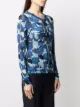 John Galliano Pre-Owned 2000s faces print buttoned cardigan