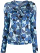 Image 1 of John Galliano Pre-Owned 2000s faces print buttoned cardigan