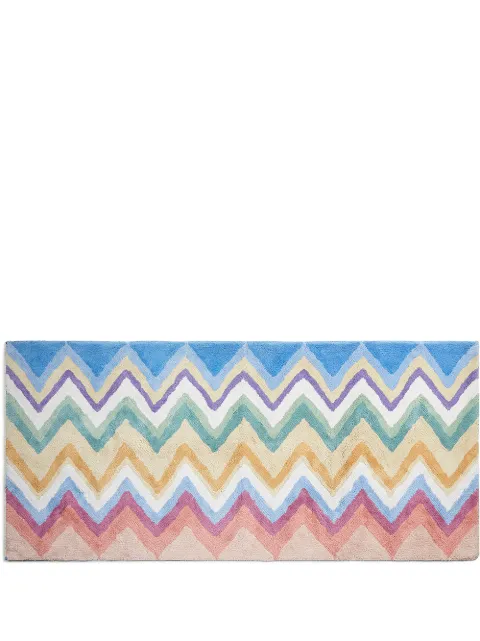 Missoni Home Amone zigzag-print bath rug