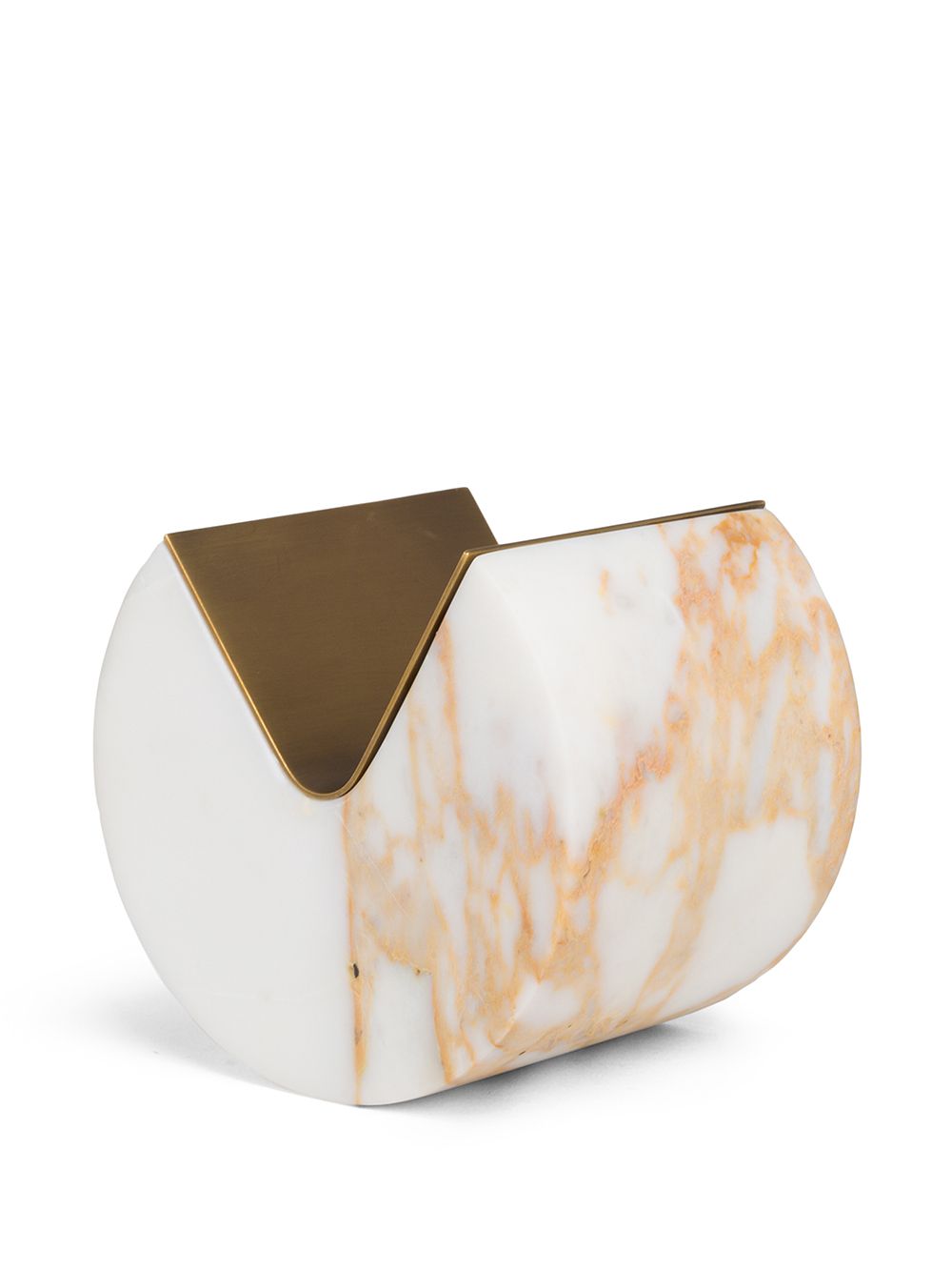 Shop Salvatori Balancing Marble Paperweight In Weiss