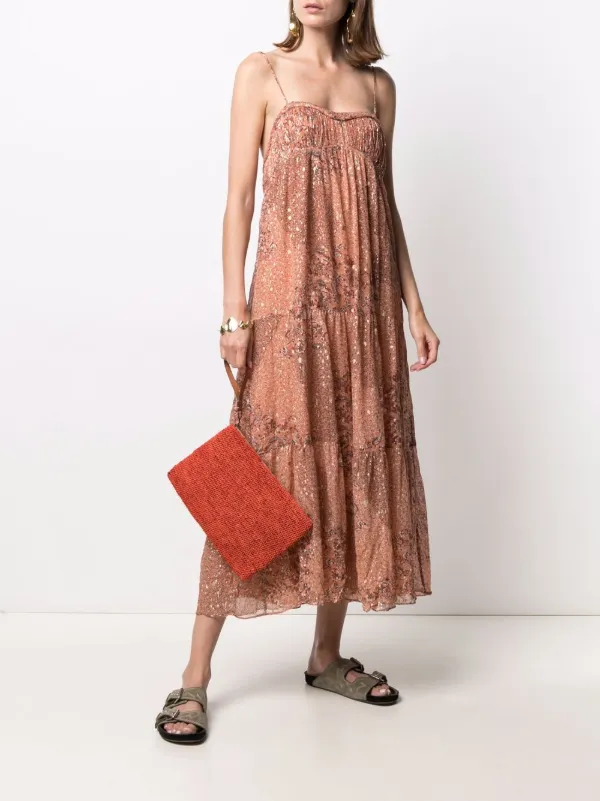 クラッチバッグ IBELIV SS24 AMPY CLUTCH (AMPY 094 ORANGE) IBELIV Woven Zipped Clutch Bag | Orange | FARFETCH AO