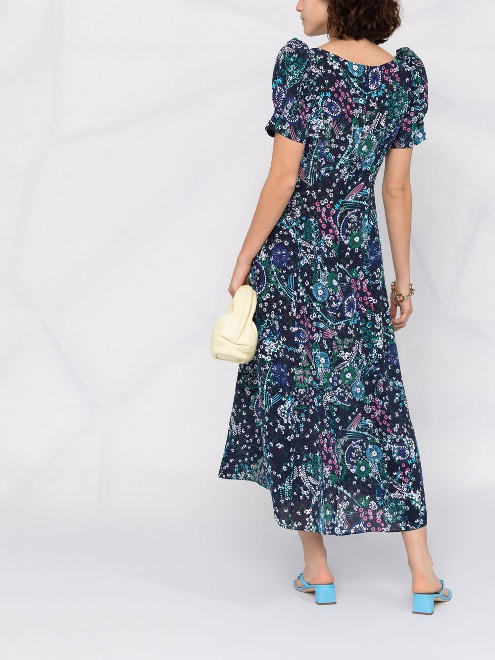 фото Saloni платье с цветочным принтом
