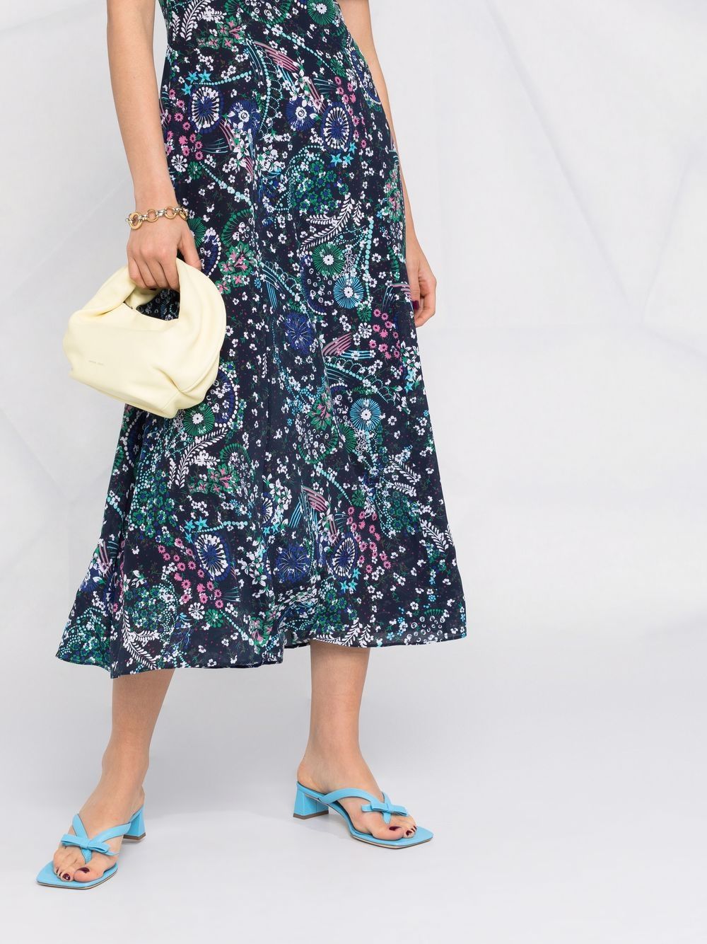 фото Saloni платье с цветочным принтом