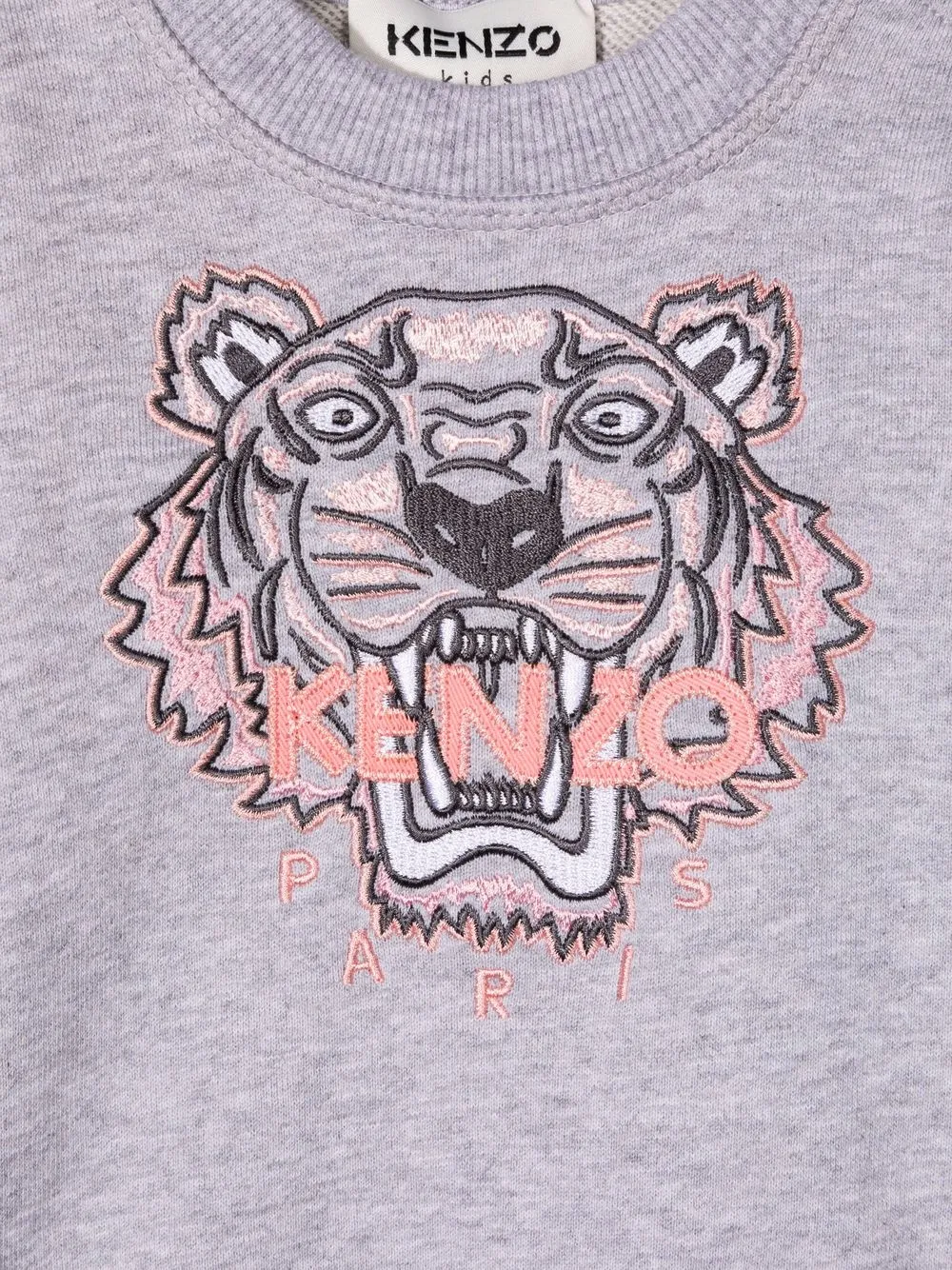 фото Kenzo kids толстовка с вышивкой tiger