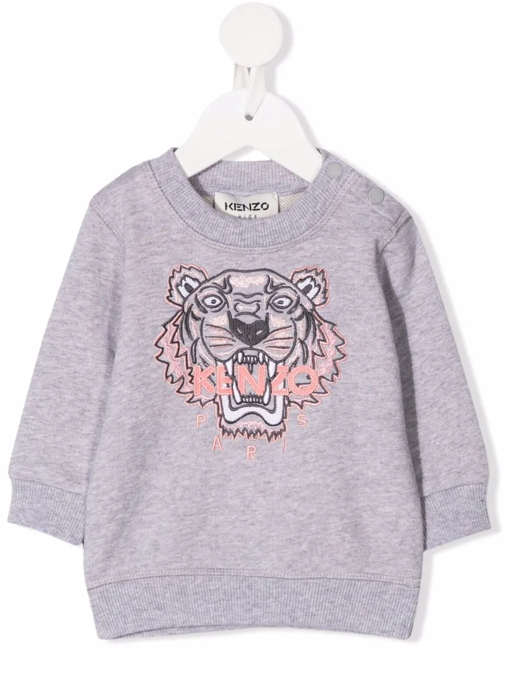 фото Kenzo kids толстовка с вышивкой tiger