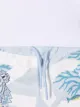 Kenzo Kids logo-and-tiger shorts set