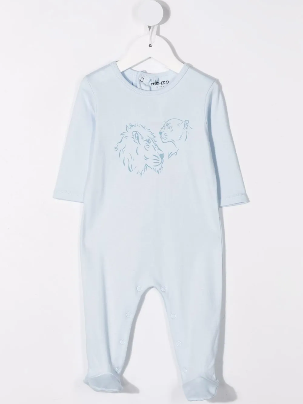 фото Kenzo kids комплект из комбинезона, шапки и нагрудника с принтом tiger