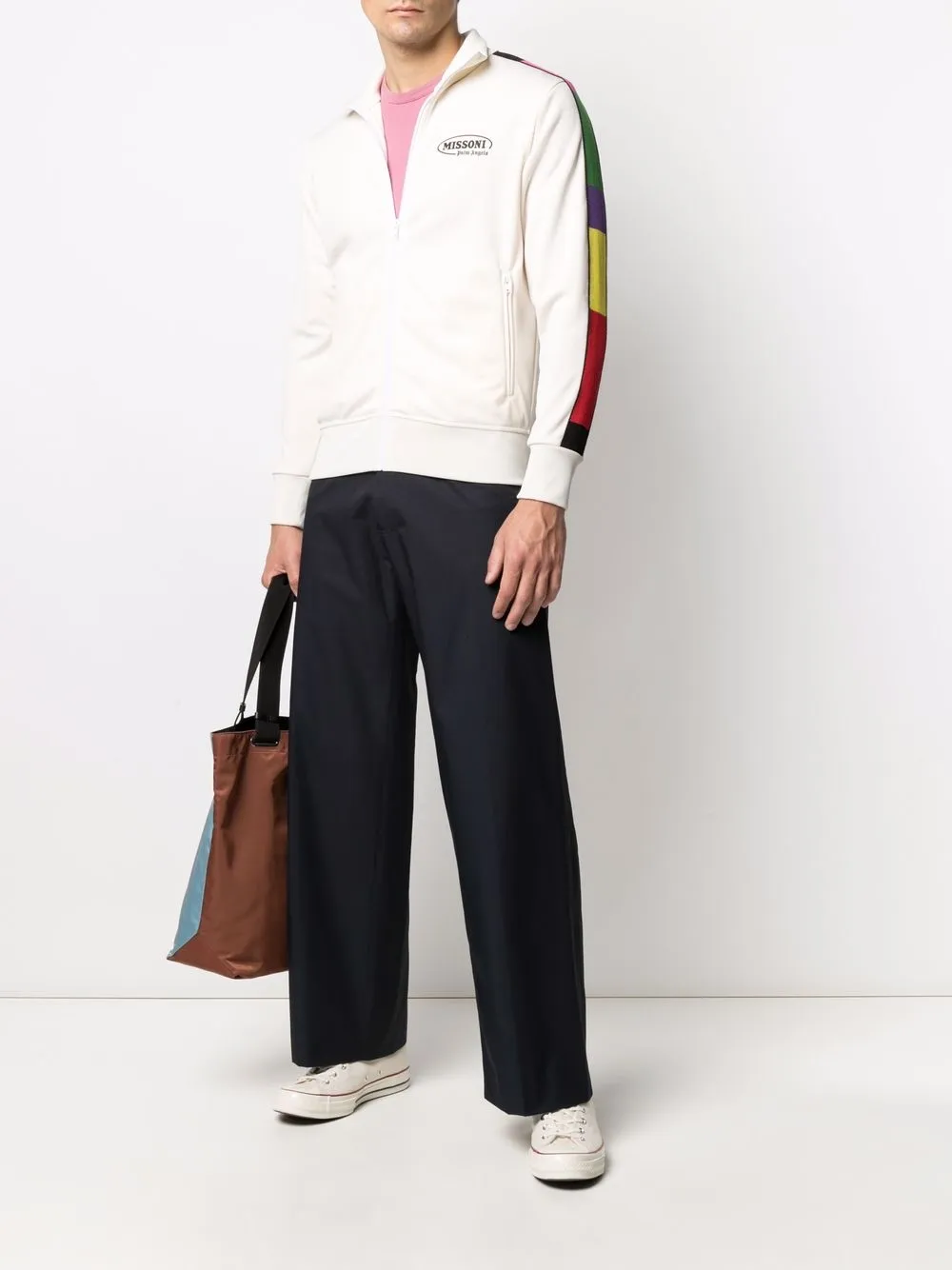 Palm Angels x Missoni Sport logo print contrast trim track jacket | Performance Track Jackets | Image 2