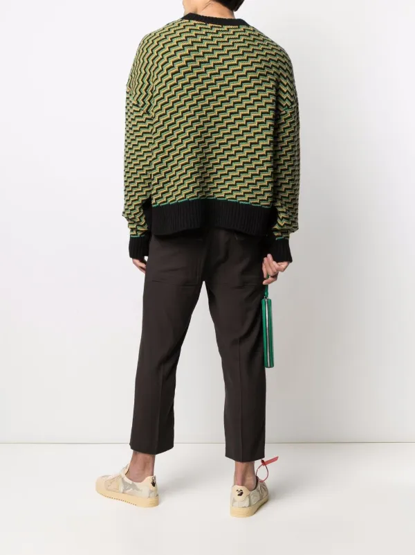 Palm Angels x Missoni patch-detail crew-neck Jumper | Black