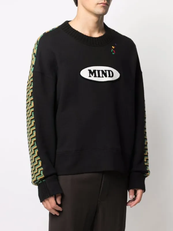 Palm Angels x Missoni patch-detail crew-neck Jumper | Black