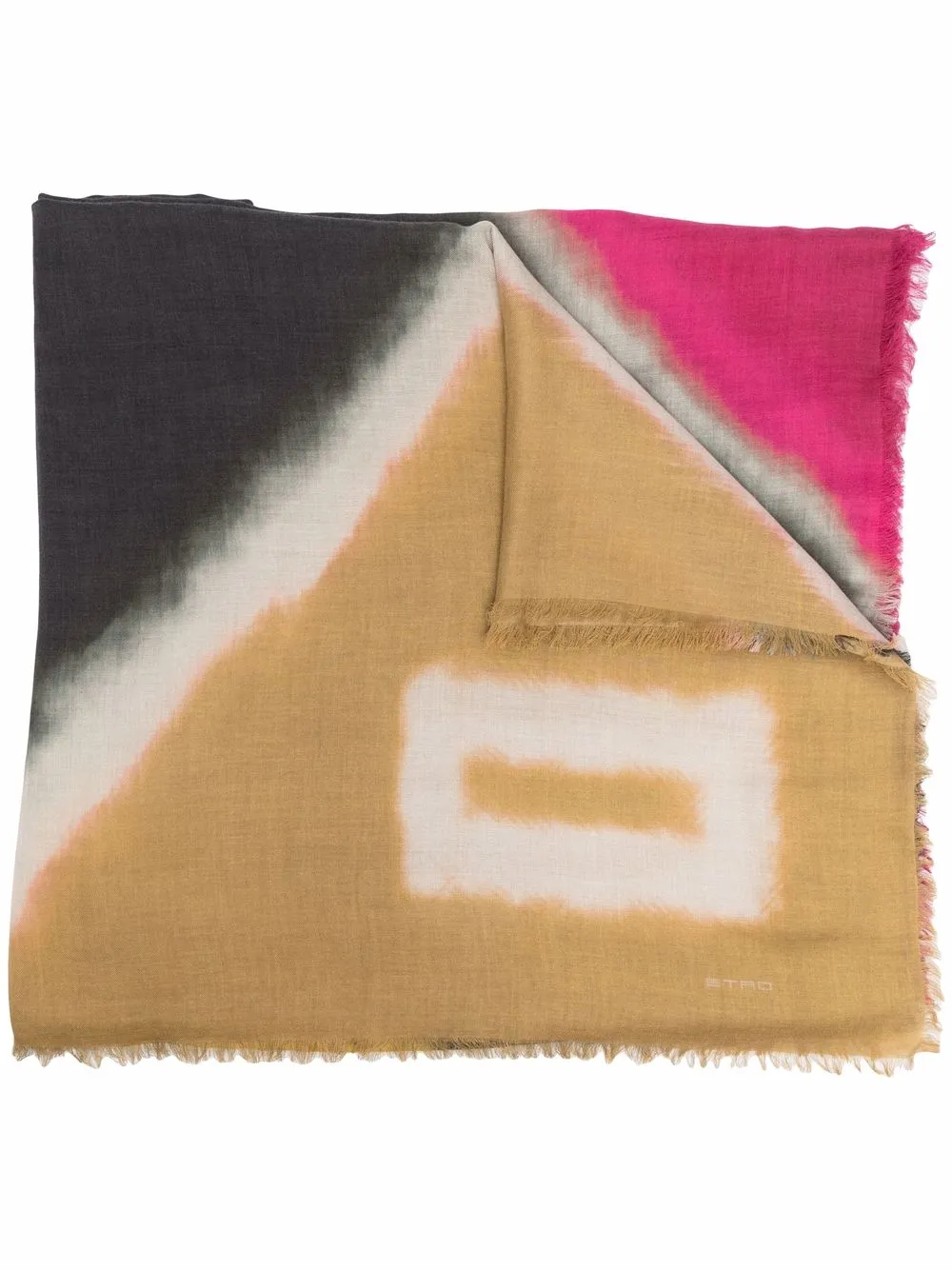 Image 1 of ETRO colour-block knit scarf