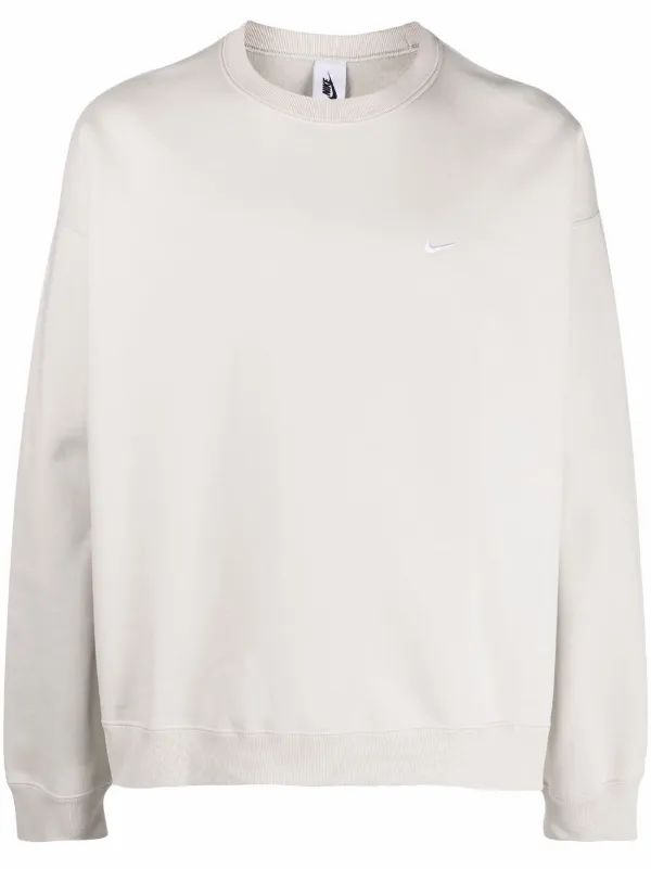 Nike embroidered swoosh sweatshirt clearance
