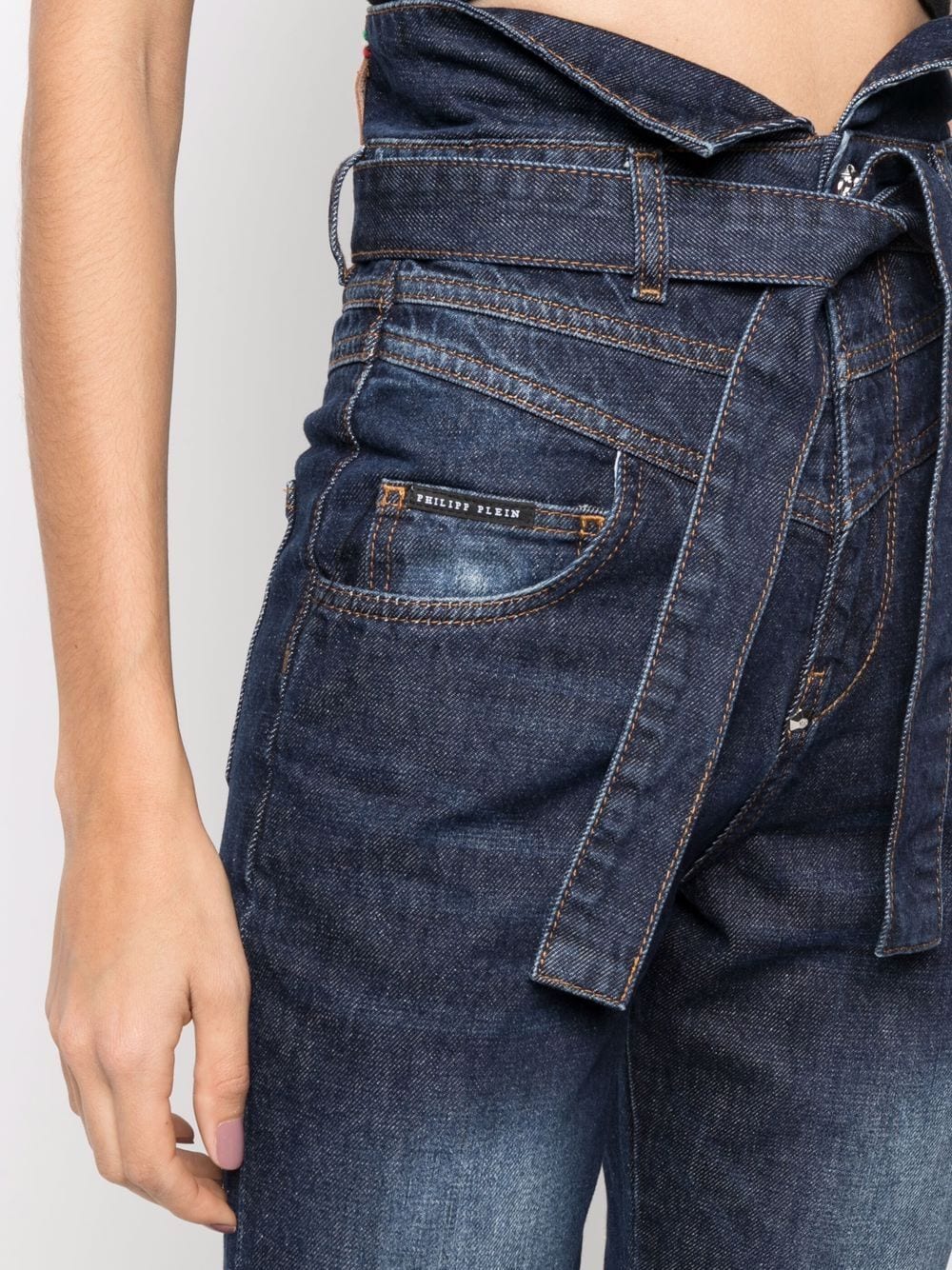 Shop Philipp Plein Saint Tropez-fit Slim-fit Trousers In Blau
