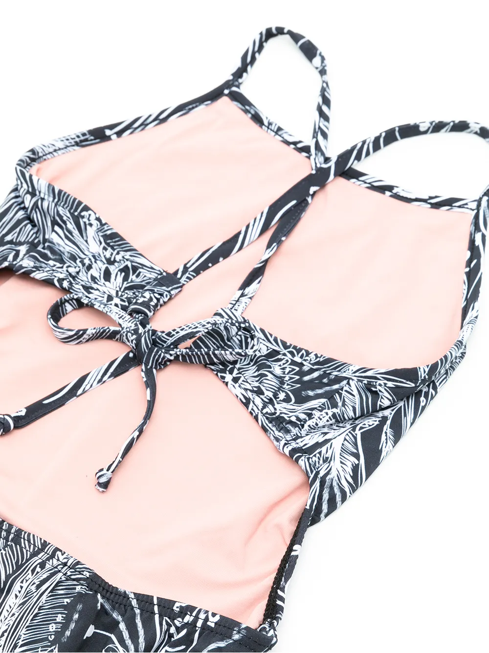 Lygia & Nanny Badpak met print - Zwart