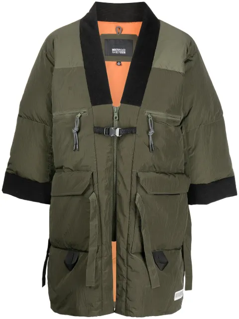 Mostly Heard Rarely Seen colour-block panelled padded coat