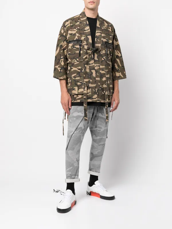 Camo print utility clearance jacket